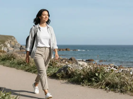 Professional enjoying time outdoors on annual leave