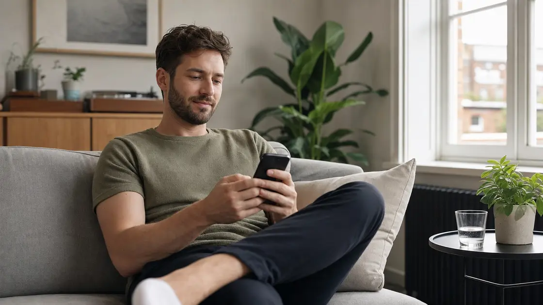 Patient accessing online healthcare from home
